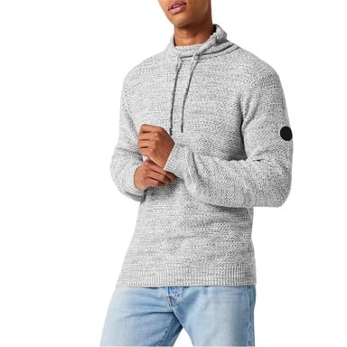 Firetrap Mens Marl Cowl Neck Jumper (Grey Marl)