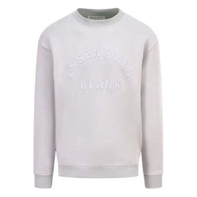 Blank Essentials Unisex Adult Arched Logo Sweatshirt (Grey)
