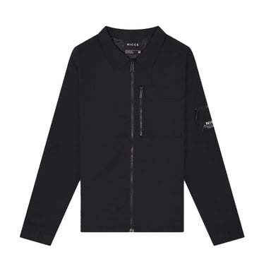 Nicce Mens Claytun Overshirt (Black)