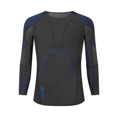 Skins Mens Contrast Sleeves Base Layer Top (Black)