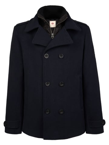 Petrol Industries - Wool Blend Peacoat millstation Men - Blue