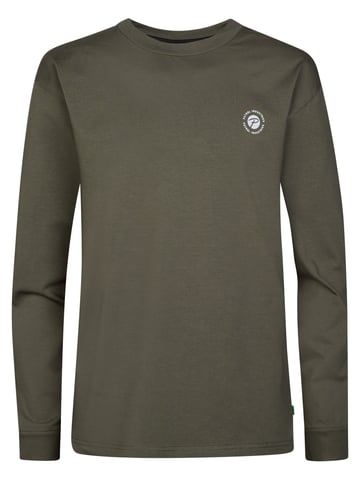 Petrol Industries - Printed Long Sleeve T-shirt milllake Boys -  Grey