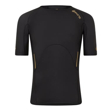 Skins Mens A400 Back Logo Performance Fitted Top (Black)