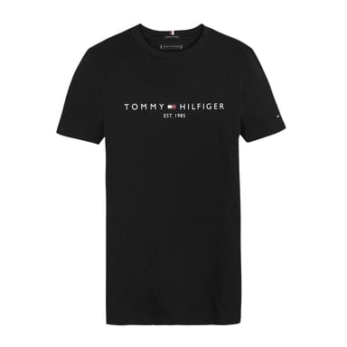 Tommy Hilfiger Childrens/Kids Logo Cotton T-Shirt (Black)