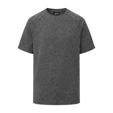 Lonsdale Mens Plain T-Shirt (Black Melange)