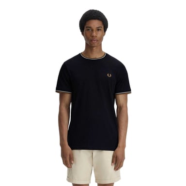 Fred Perry Mens Tipped T-Shirt (Black)
