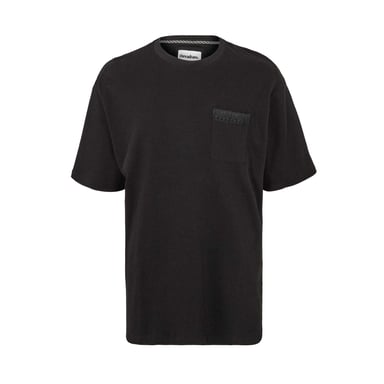 Threadbare Mens Dunedin Textured Knit Regular T-Shirt (Black)