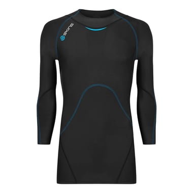 Skins Mens Contrast Detail Fitted Technical Top (Black)