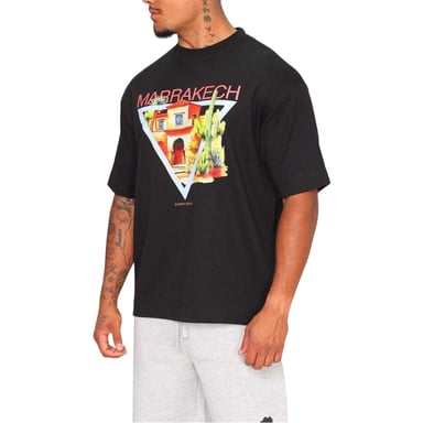 Rose London Mens Marrakech Heavyweight T-Shirt (Black)