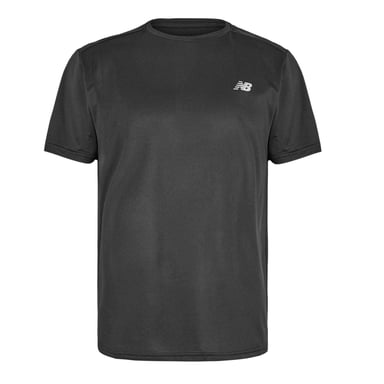 New Balance Mens Solid Regular T-Shirt (Black)