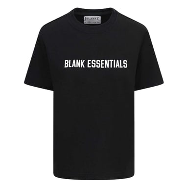 Blank Essentials Womens/Ladies Logo Oversized Boyfriend T-Shirt (Black)
