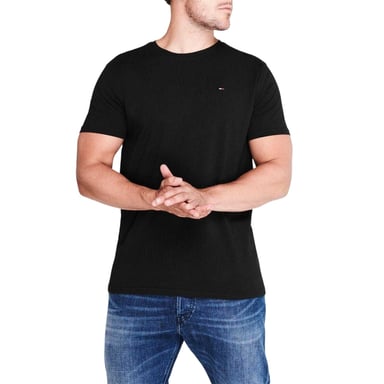 Tommy Jeans Mens Embroidered Logo Loose T-Shirt (Black)