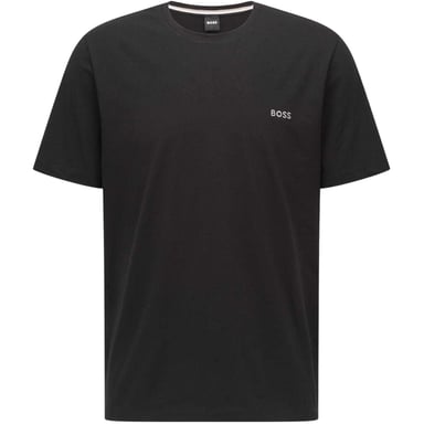 Boss Mens Mixmatch Crew Neck Short-Sleeved T-Shirt (Black)