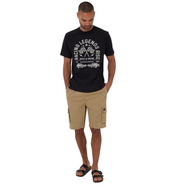 Threadbare Unisex Adult Neilson Regular T-Shirt (Black)