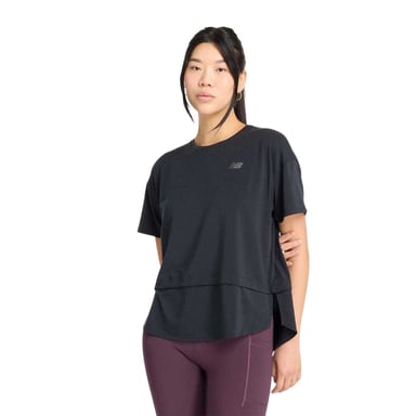 New Balance Womens/Ladies Oversized T-Shirt (Black)