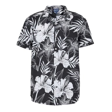 Bench Mens Hibiscus Shirt (Black)