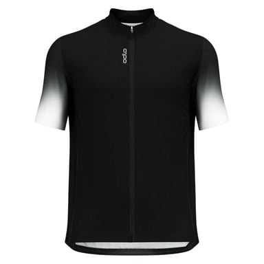 Odlo Mens Gradient Print Slim Cycling Jersey (Black Print)