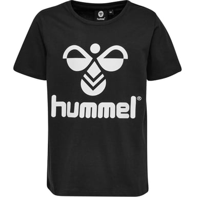 Hummel Childrens/Kids Logo Crew Neck T-Shirt (Black)