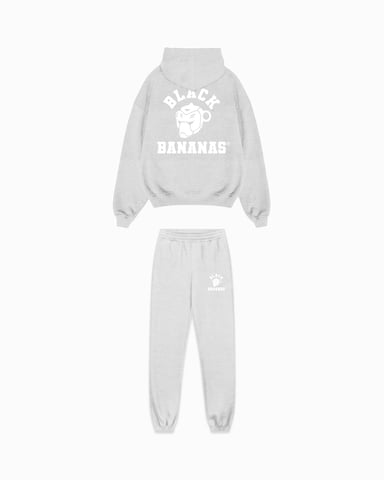 Black Bananas Kids Varsity Sweatsuit, Melange Grey