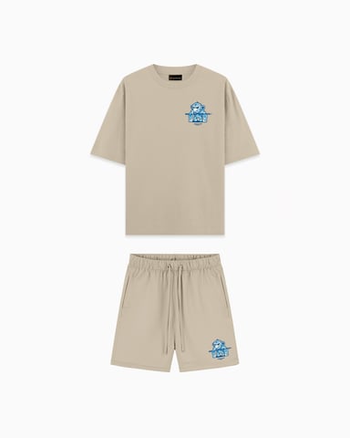 Black Bananas Kids 3D Flower Convoy Twinset, Sand
