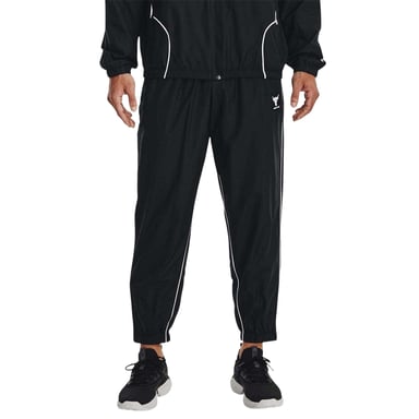 Under Armour Mens Project Rock Woven Jogging Bottoms (Black)