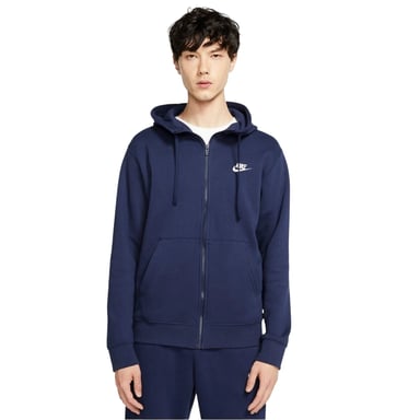 Nike Mens Sportswear Club Full Zip Hoodie (Navy)