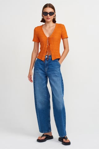 High-Waist Balloon Leg Jeans