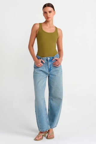 High Waist Balloon Leg Jeans