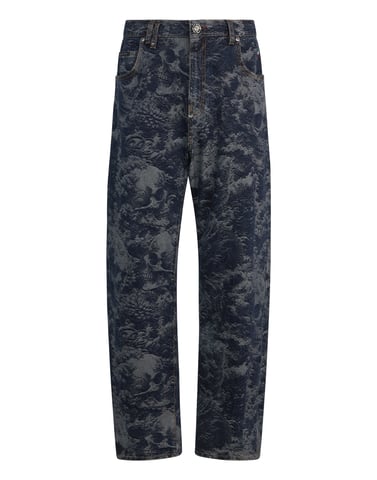 Beach Boy Fit Jeans All-Over Skulls Skull
