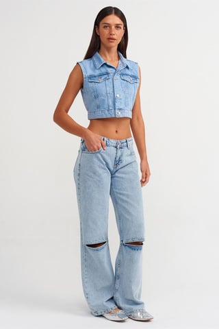Women's High-Waist Wide-Leg Jeans
