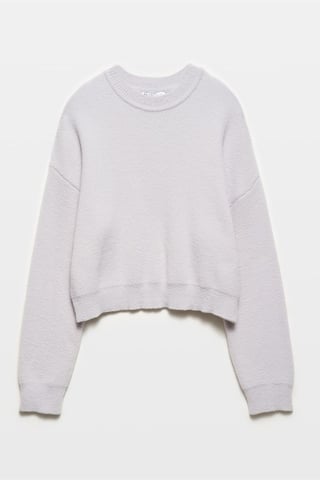 Dam Solid Relaxed Crew Neck Tröja