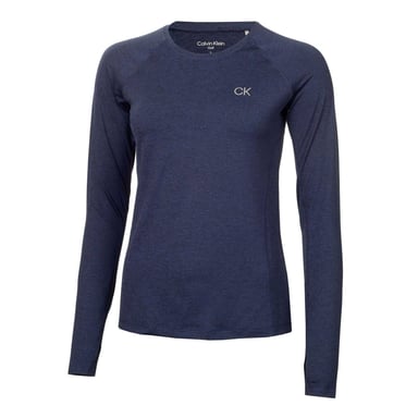 Calvin Klein Womens/Ladies Long-Sleeved T-Shirt (Navy Marl)