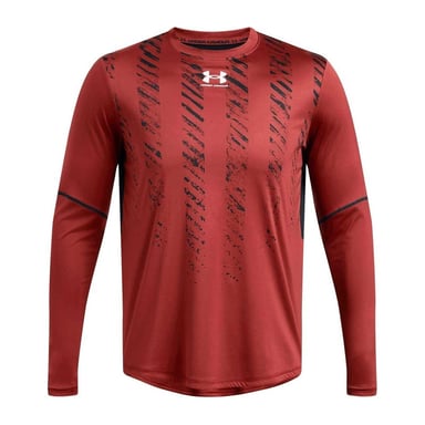 Under Armour Mens Regular Long-Sleeved T-Shirt (Orange)