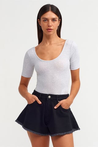 Slim Fit Cotton Blend Unitard