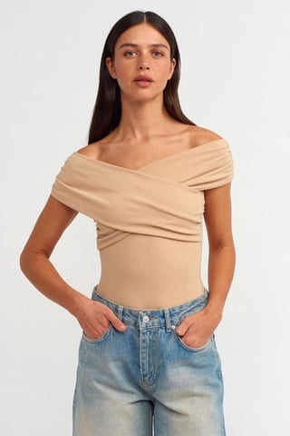 Women's Slim-fit Off-shoulder Knit Jumpsuit