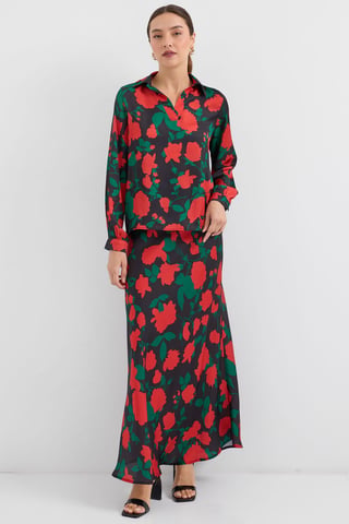 Long Sleeve Floral Two-Piece Coord Set