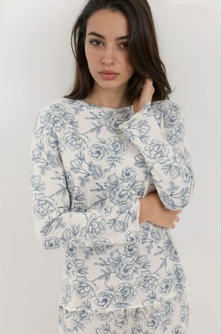 Mjuk Beröring Avslappnad Passform Pyjamas Set