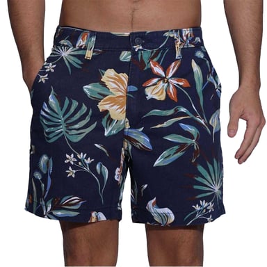 Levis Mens Authentic Nepenthe Denim Tropical Floral Shorts (Navy Floral)