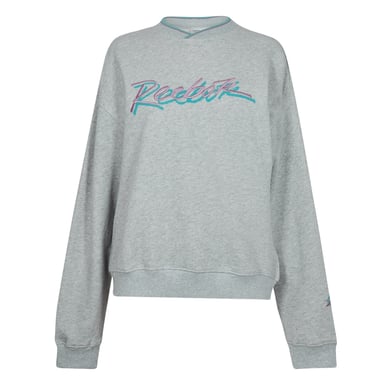 Reebok Womens/Ladies Crop Sweatshirt (Light Grey Heather)