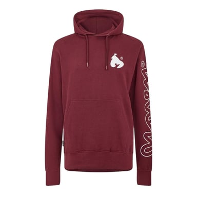 Money Mens Logo Polycotton Hooded Hoodie (Red)