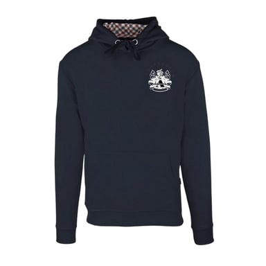Aquascutum Mens Emblem Hoodie (Navy)
