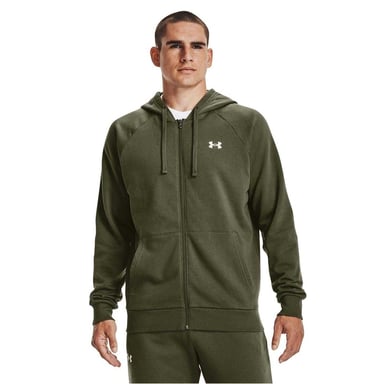 Under Armour Mens Rival Fleece Full Zip Hoodie (Marine OD Green)
