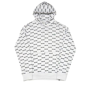 Money Mens All Over Logo Hoodie (White)
