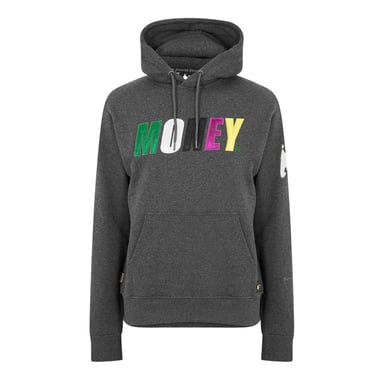 Money Mens Satin Long-Sleeved Hoodie (Charcoal)