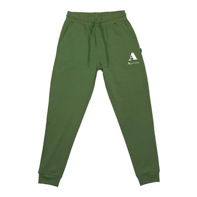 Aquascutum Mens Logo Tapered Leg Slim Joggers (Military Green)