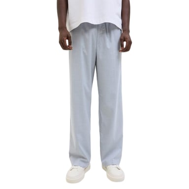 Jack And Jones Mens Bill Stripe Wide Leg Joggers (Grey Melange)