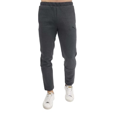 Puma Mens Evostripe Core Cotton Blend Tracksuit Bottoms (Grey Heather)