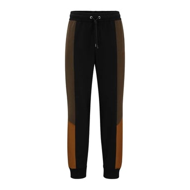 Boss Mens Lamont Colour Block Slim Jogging Bottoms (Green)