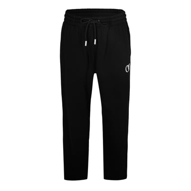 Off White Unisex Adult Fleece Relaxed Fit Sweatpants (Black/White)
