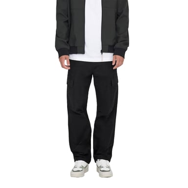 Only Mens Cargo Trousers (Black)